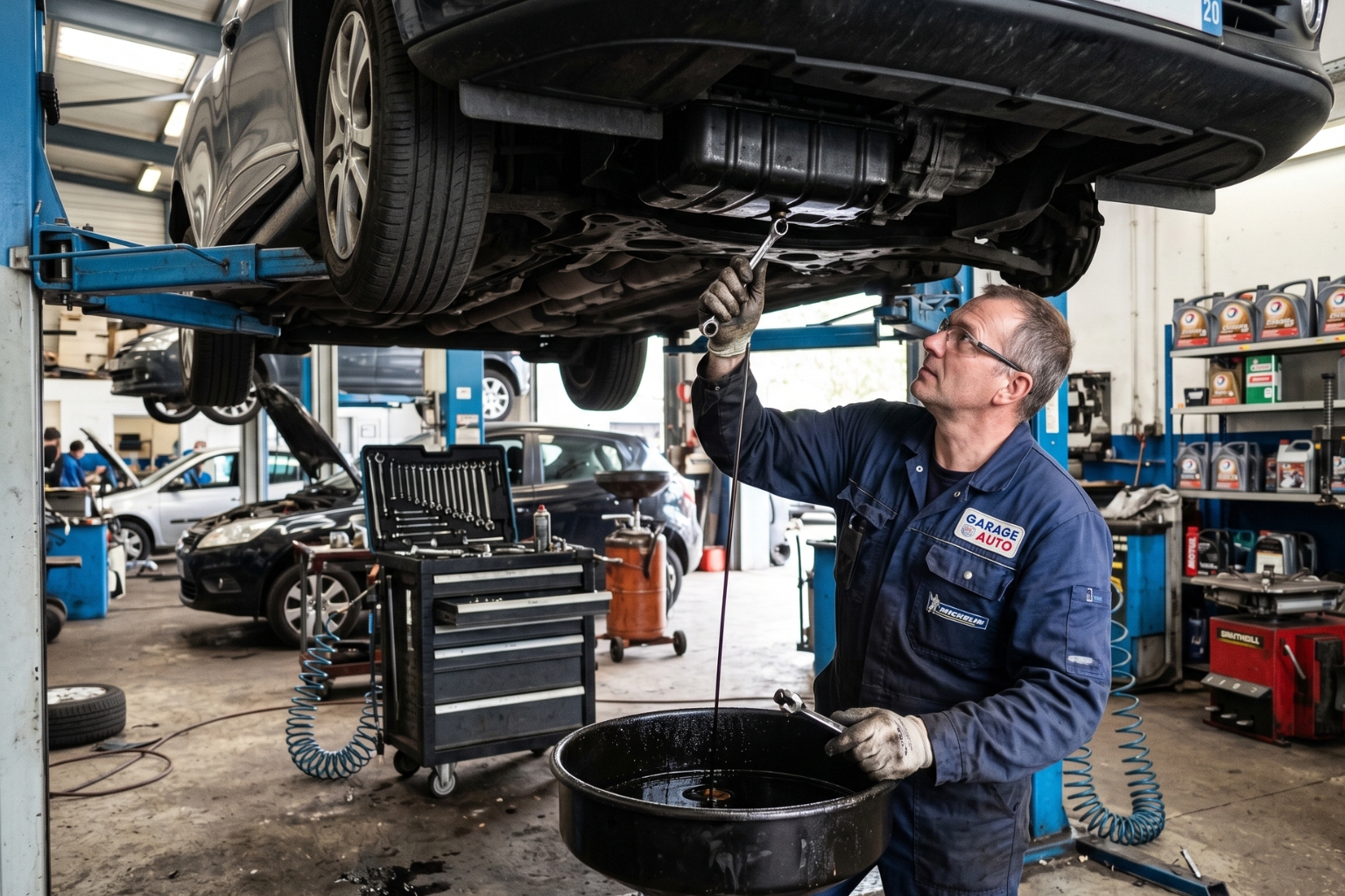 Combien coûte la vidange d'une voiture