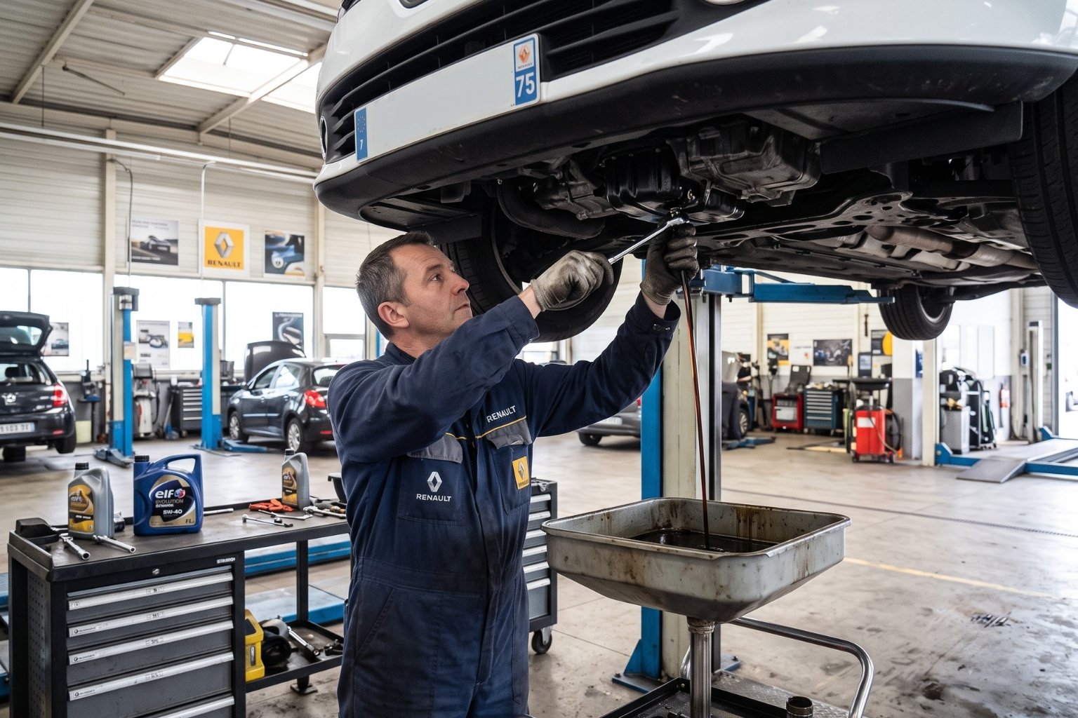 Prix d'une vidange chez Renault